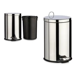 Corbeille à papier Berilo B0010-20L B0010-20L Argenté Acier inoxydable Acier Plastique 20 L