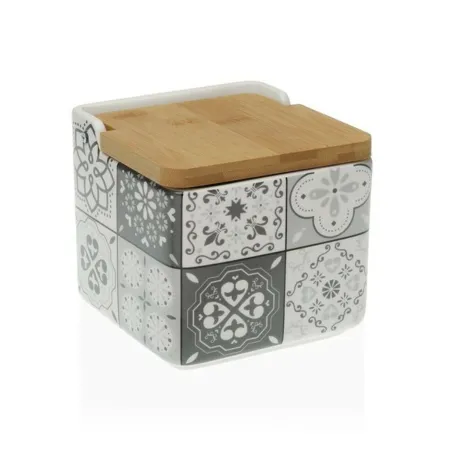 Salero con Tapa Mosai Cerámica (8,1 x 12,2 x 12,3 cm) (12,2 x 11,5 x 12,2 cm)