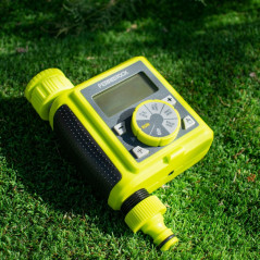Programmateur d'arrosage Ferrestock Digital Jaune