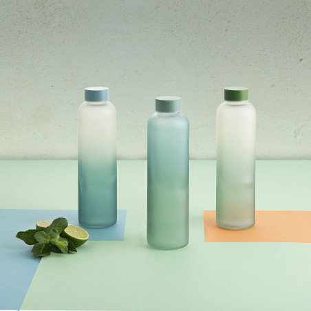 Bouteille d'eau Quid Quidate Vert verre 600 ml (12 Unités)